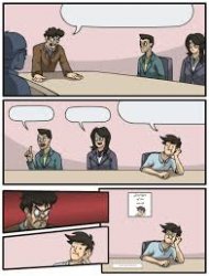 Boardroom Meeting: Good Ending Meme Template