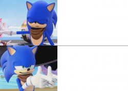 Boom! Sonic hotline bling Meme Template