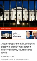 Justice Department investigates Trump bribery Meme Template