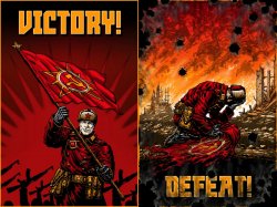 Command And Conquer Red Alert 3 Soviet Union Victory and Defeat Meme Template