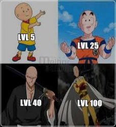 Evolution Of One Punch Man Meme Template