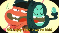 We Enjoy It While We're Kids Gumball Meme Template