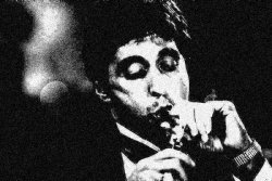 Al Pacino cigar black & white deep-fried 1 Meme Template