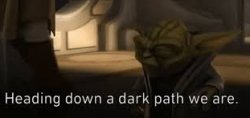 Heading down the dark path Meme Template