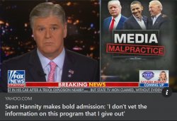 Sean Hannity media malpractice Meme Template