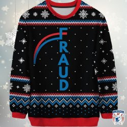 Voter fraud Christmas sweater Meme Template