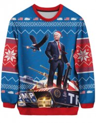 Trump Christmas sweater Meme Template