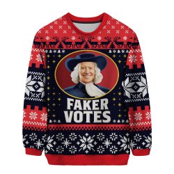 Faker Votes Christmas Sweater Meme Template