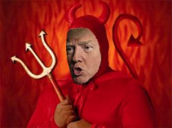 Trump devil evil Meme Template