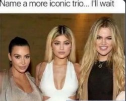 Iconic trio Meme Template