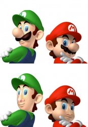 Mario and luigi Meme Template