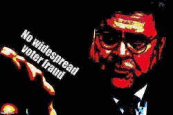 William Barr no widespread voter fraud deep-fried 2 Meme Template