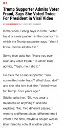 Trump voter fraud Meme Template