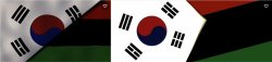 Korean Pan African Flag Meme Template