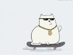 google hangout cat sticker Meme Template