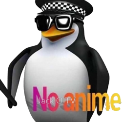 No Anime Penguin (with transparency) Meme Template