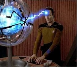 STAR TREK DATA LIGHTNING BOLT Meme Template