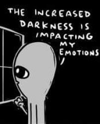 Strange Planet The increased darkness is impacting my emotions Meme Template