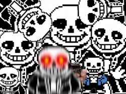 Sans cursed image Meme Template