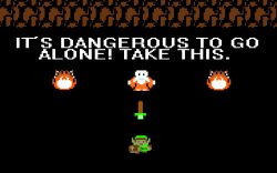 It's too dangerous to go alone Meme Template
