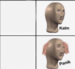 kalm panik Meme Template