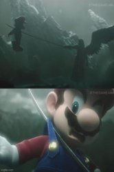 Sephiroth n Mario Meme Template