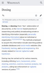 Doxing definition Meme Template