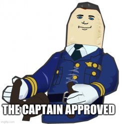 the captain approved Meme Template