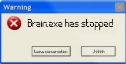 Brain.exe has stopped Meme Template