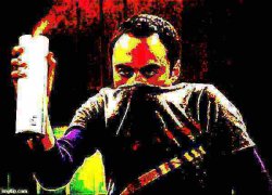 Sheldon go away spray sharpened deep-fried 1 Meme Template