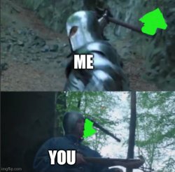 Knight of Hope upvote Meme Template