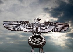 Nazi Eagle Sculpture Clutching A Wreath With Swastika Meme Template