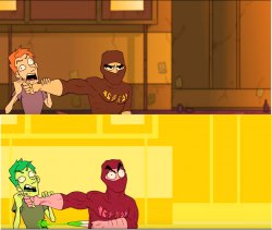 Ninja Brian Stabbing - NSP: First Date Meme Template