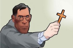 medic does not enjoy this unholy sight. Meme Template