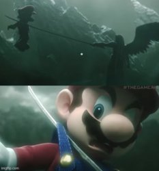 Mario Dies Meme Template