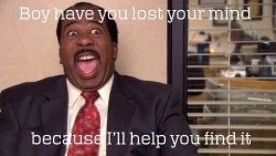 Stanley Hudson Boy have you lost your mind Meme Template
