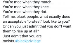black people are taking part in protests for white lives matter Meme Template