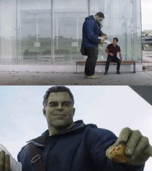 Hulk and Antman Meme Template