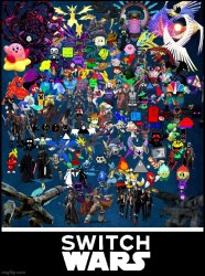 Switch Wars Poster Ver 2, added FFXV characters. Meme Template