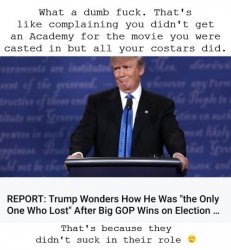 Trump Dumb Fuck Not Winning Academy Meme Template