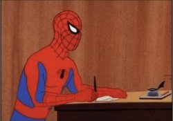 Spiderman diary Meme Template