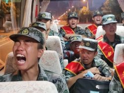 Crybaby Chinese Soldiers Meme Template