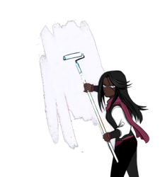 Shalash scrubbing herself out [Transparent] Meme Template