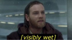 Obi Wan Visibly Wet Meme Template