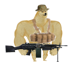 G.D.F Doge Heavy Merc (Better Ver.) Meme Template