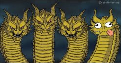 four headed dragon Meme Template