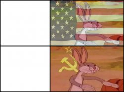 bugs bunny communist usa flags Meme Template