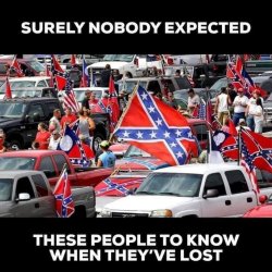 Confederate flag losers Meme Template