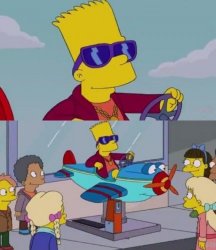 Bart avión Meme Template