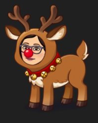 Rudolph's Bitmoji Questions the world Meme Template